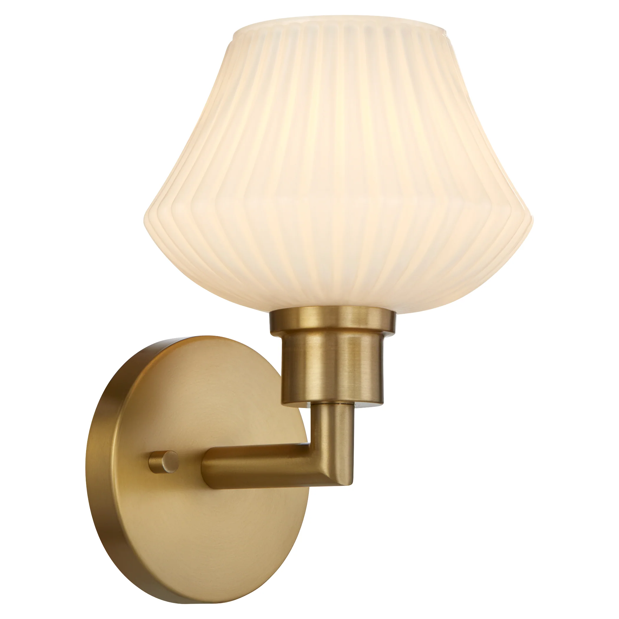 Cassini 1-light Wall Mount Light Fixture Aged Brass - Image 4