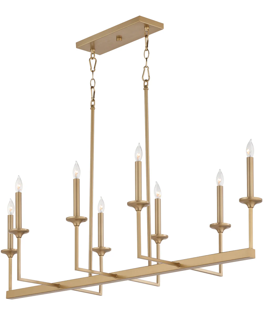 Eldorado 8-light Chandelier Aged Brass - Image 2