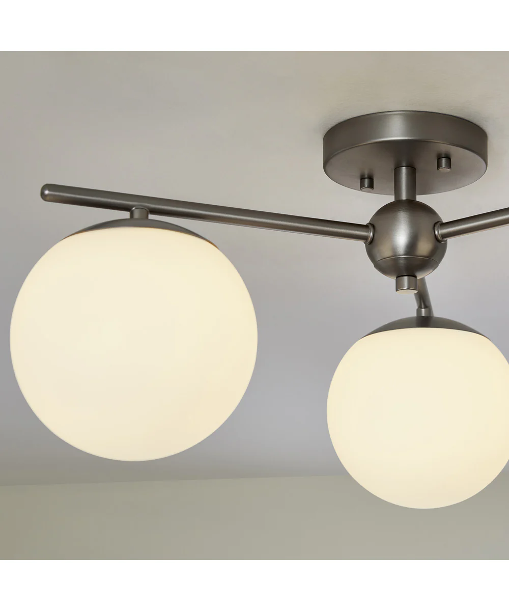 Jasper 3-light Semi-Flush Mount Satin Nickel - Image 6