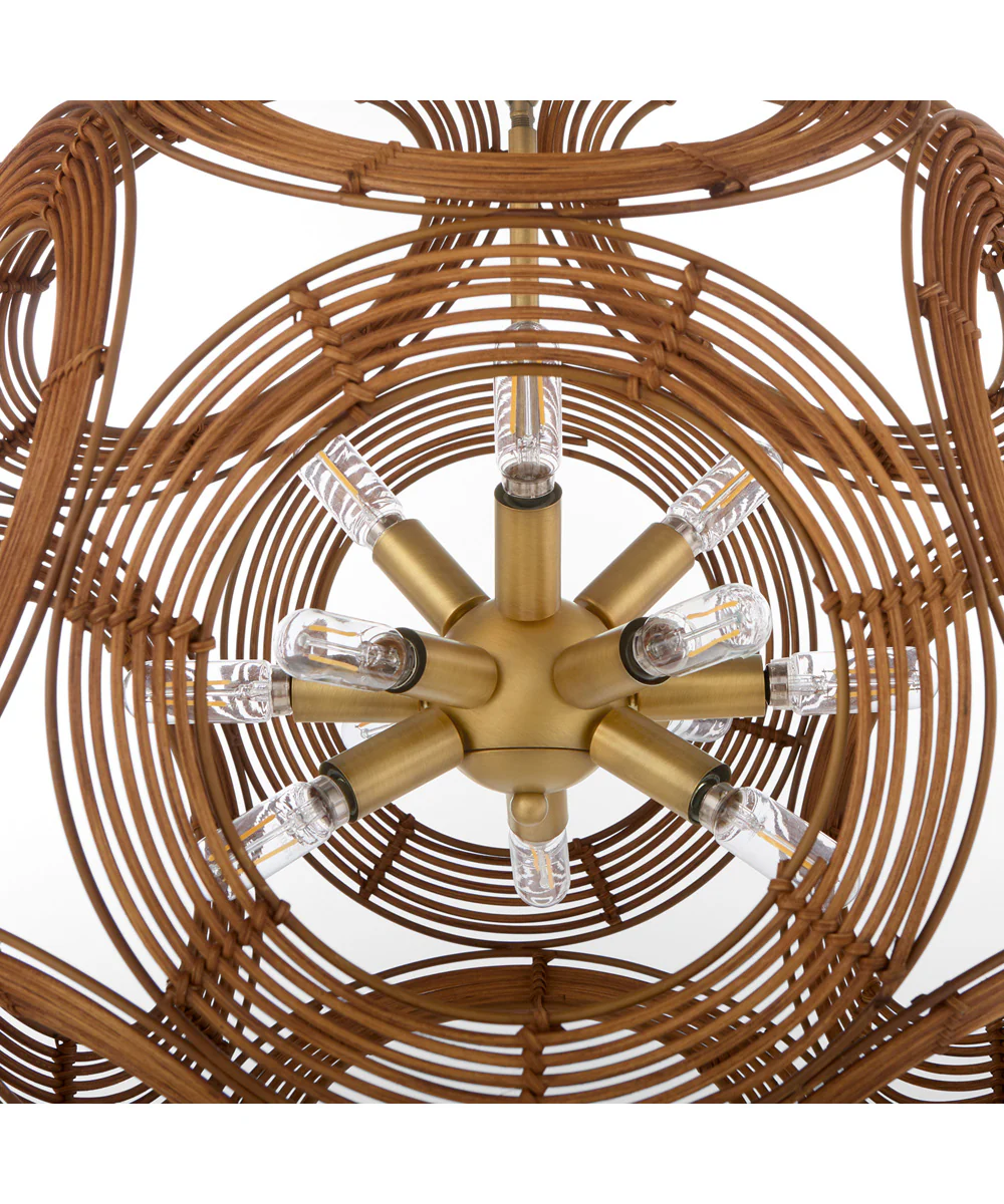 Kalio 12-light Pendant Brushed Brass - Image 3