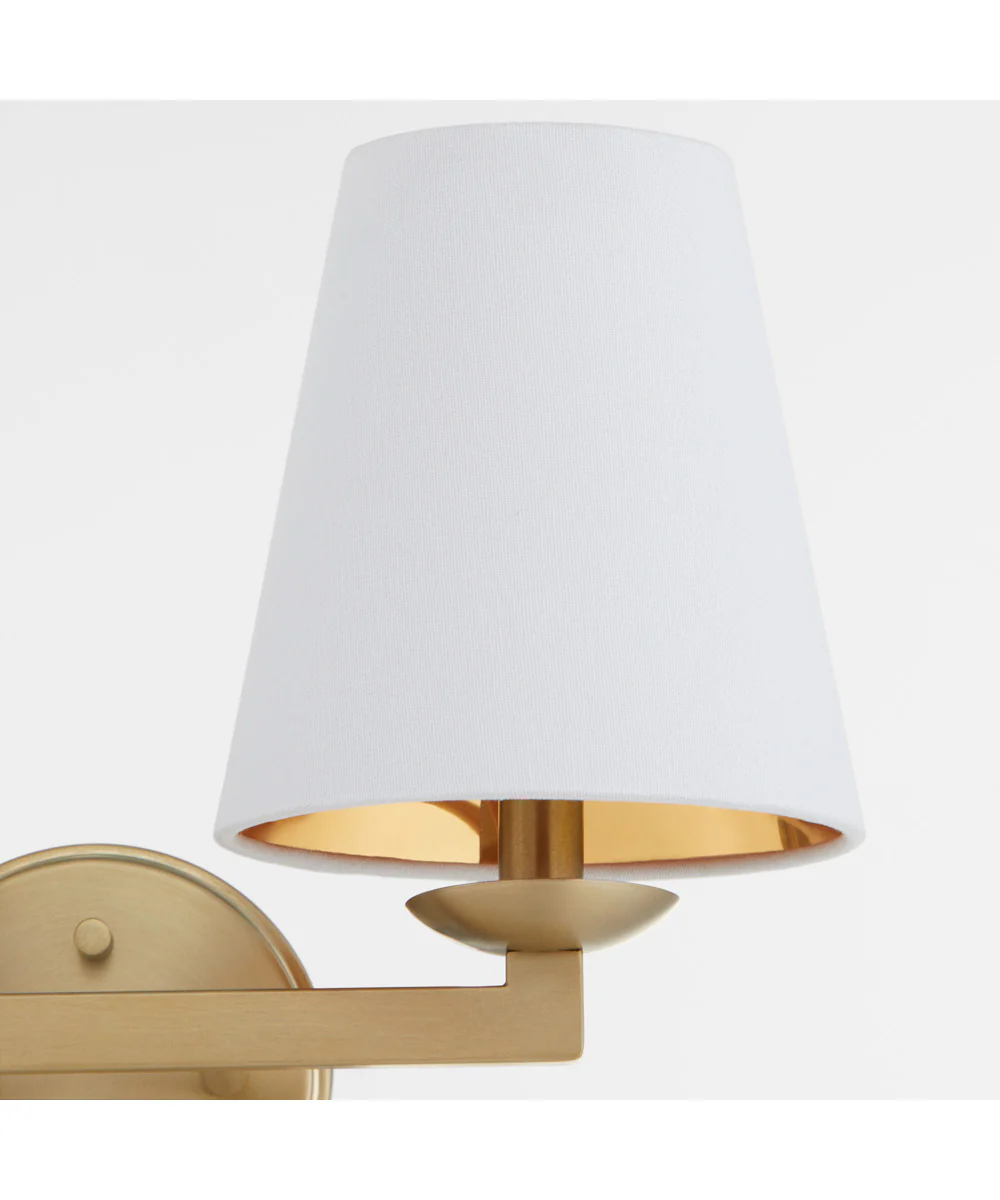 Karnes 2-light Wall Mount Light Fixture Aged Brass - Image 3