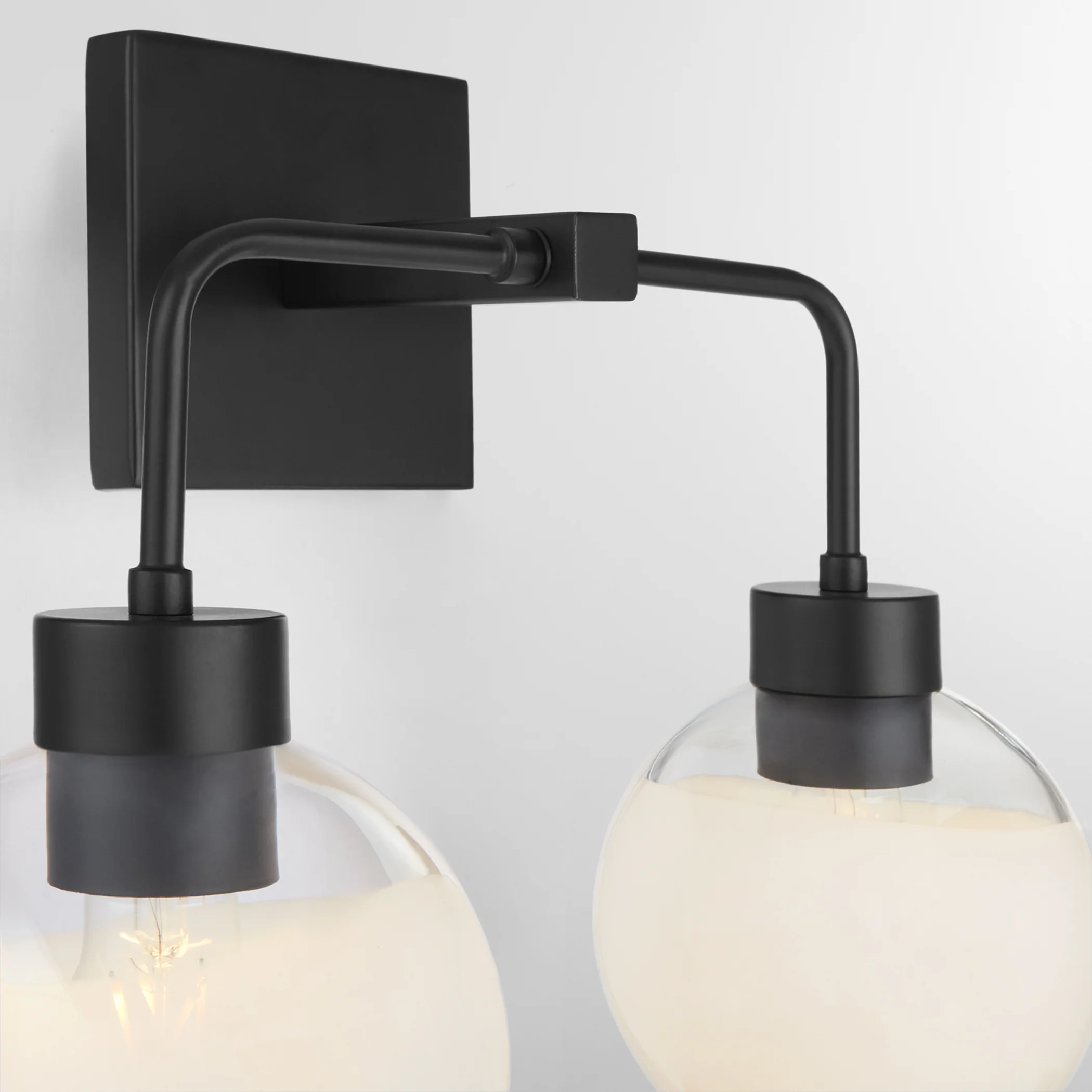Lacy 2-light Bath Vanity Light Matte Black - Image 4