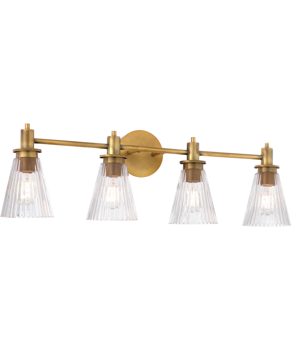 Lawton 4-light Bath Vanity Light Brushed Brass - Image 2