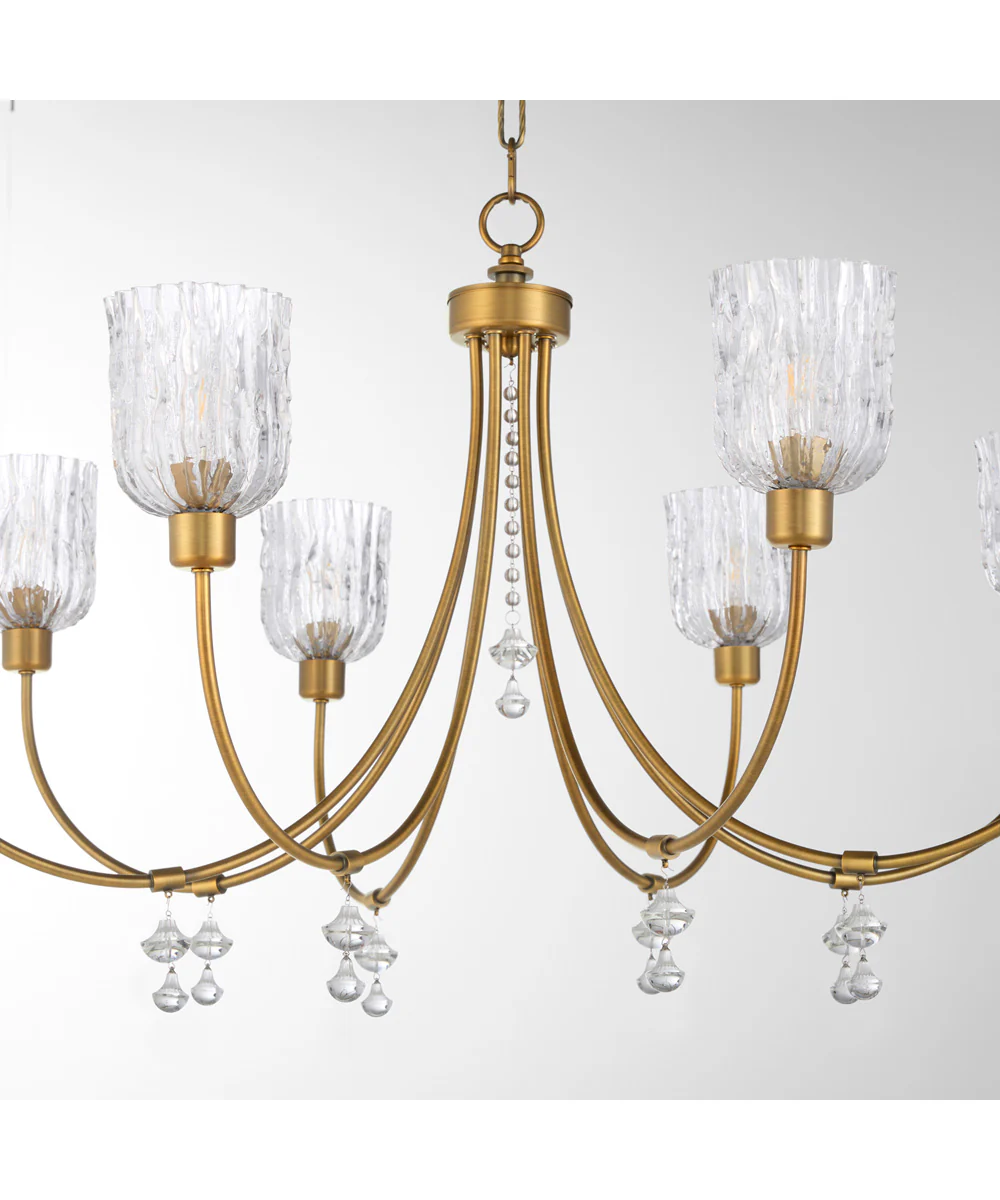 Meriam 8-light Chandelier Brushed Brass - Image 4