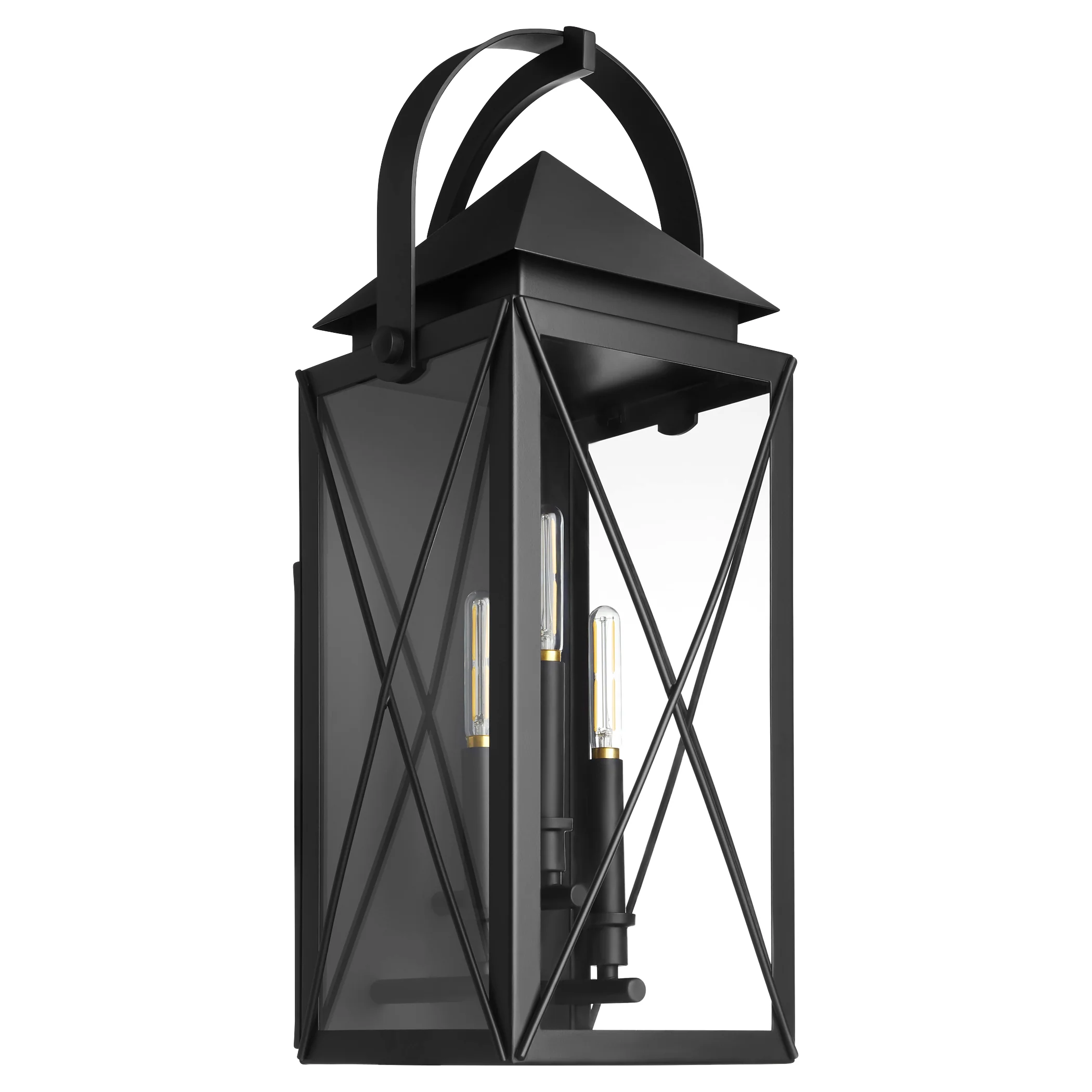 Mystic 3-light Outdoor Wall Lantern Matte Black