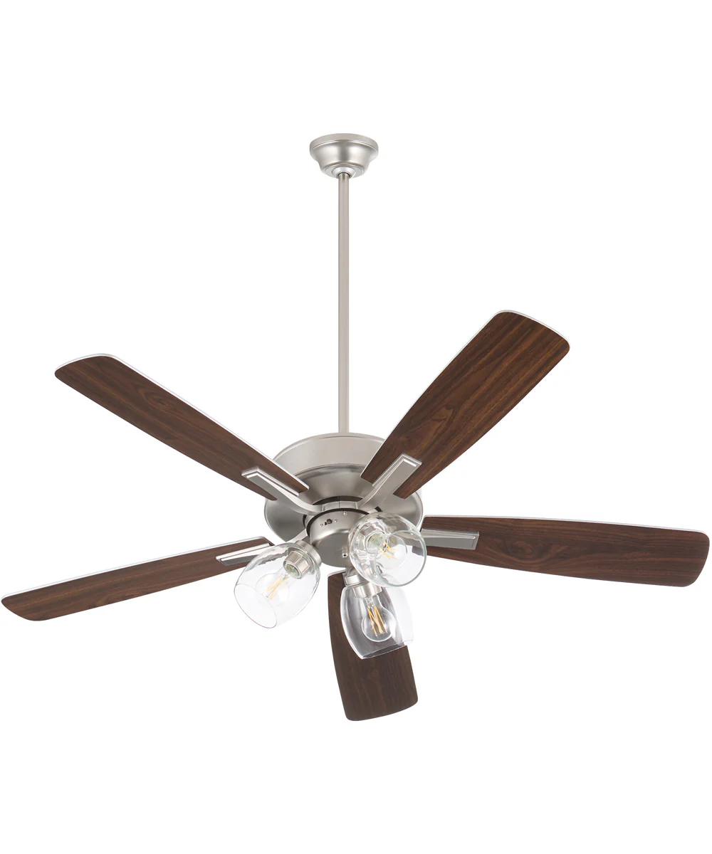 52" Ovation 3-light Ceiling Fan Satin Nickel - Image 5