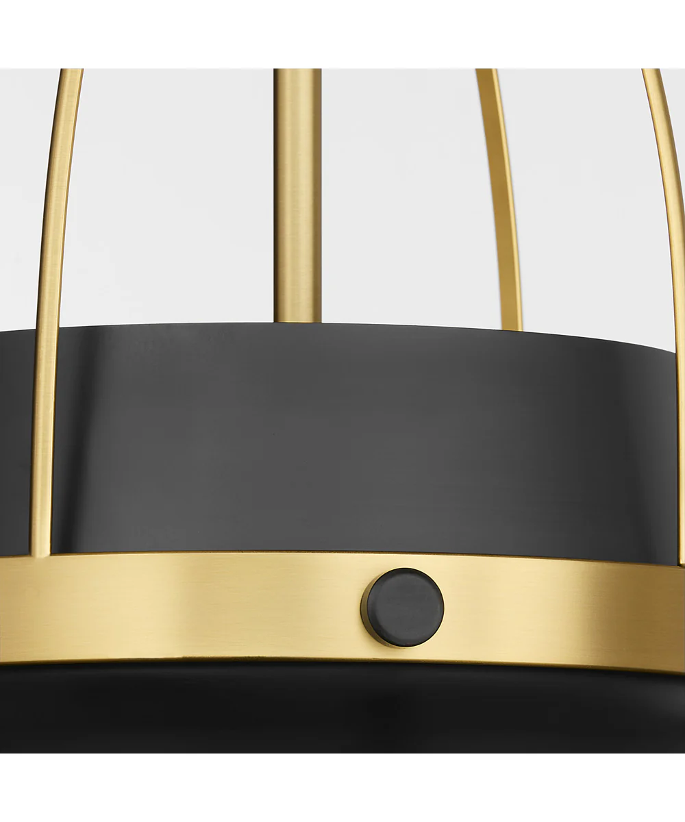 Pruitt 3-light Pendant Matte Black|Aged Brass - Image 4