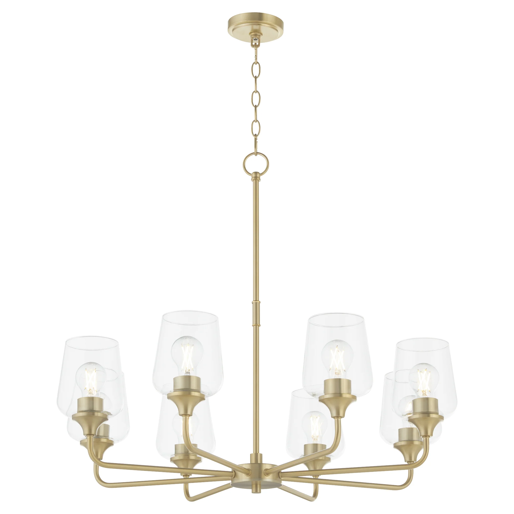 Raymond Chandelier Aged Brass - Image 2