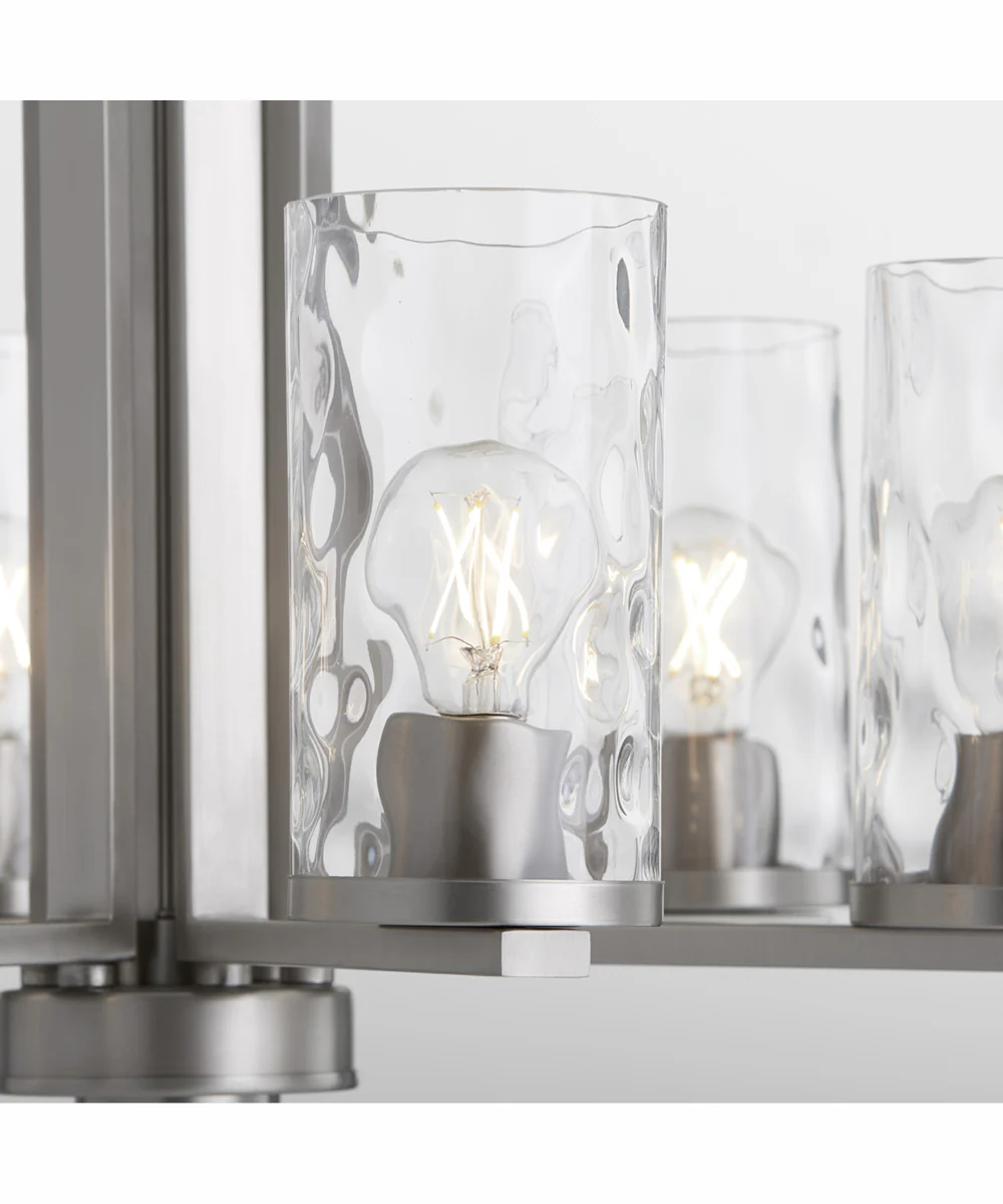 Steinway 6-light Chandelier Satin Nickel - Image 3
