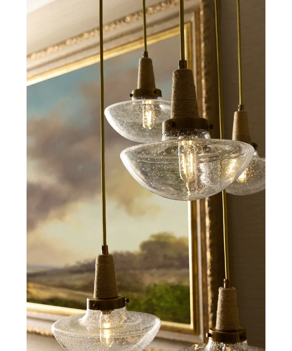 Stockport 7-light Pendant Brushed Brass - Image 9