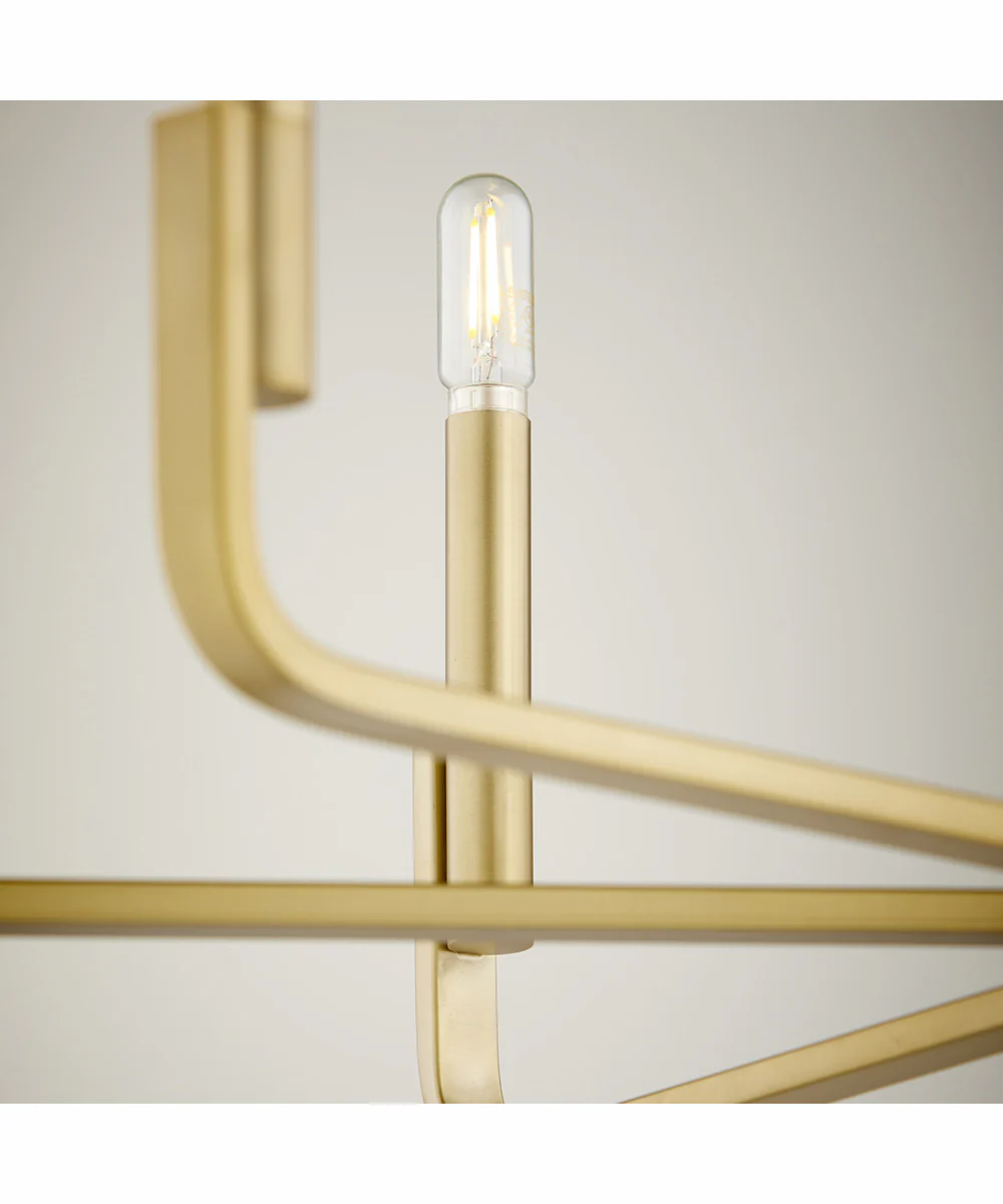 Tempo 8-light Chandelier Aged Brass - Image 4