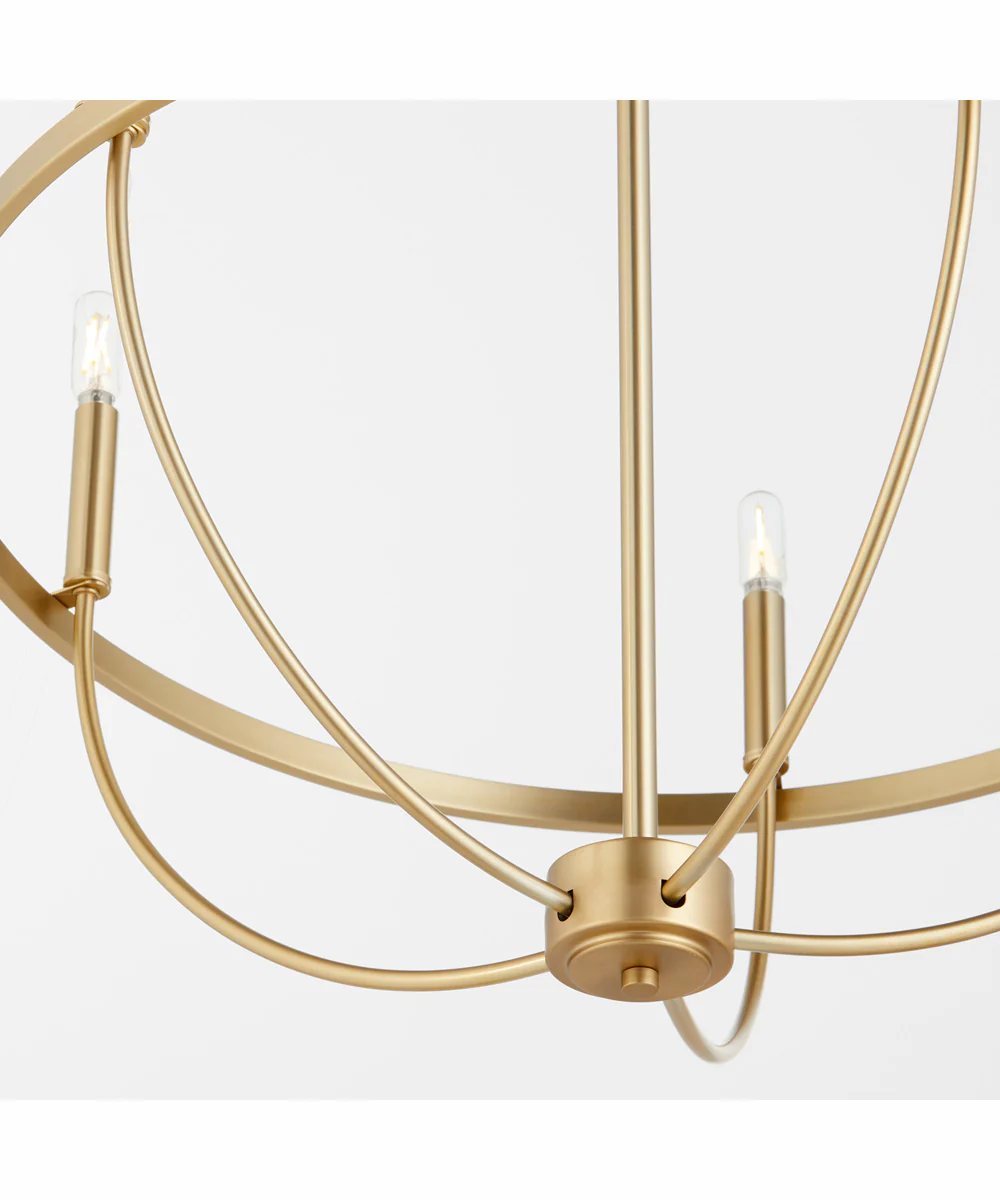 Tribute 5-light Chandelier Aged Brass - Image 5