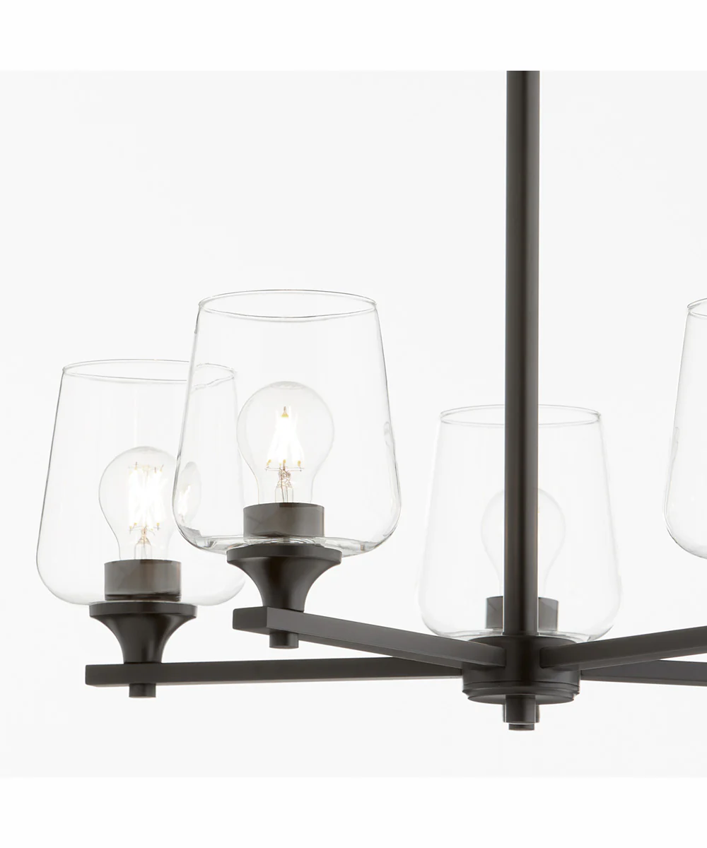 Veno 5-light Chandelier Matte Black - Image 3
