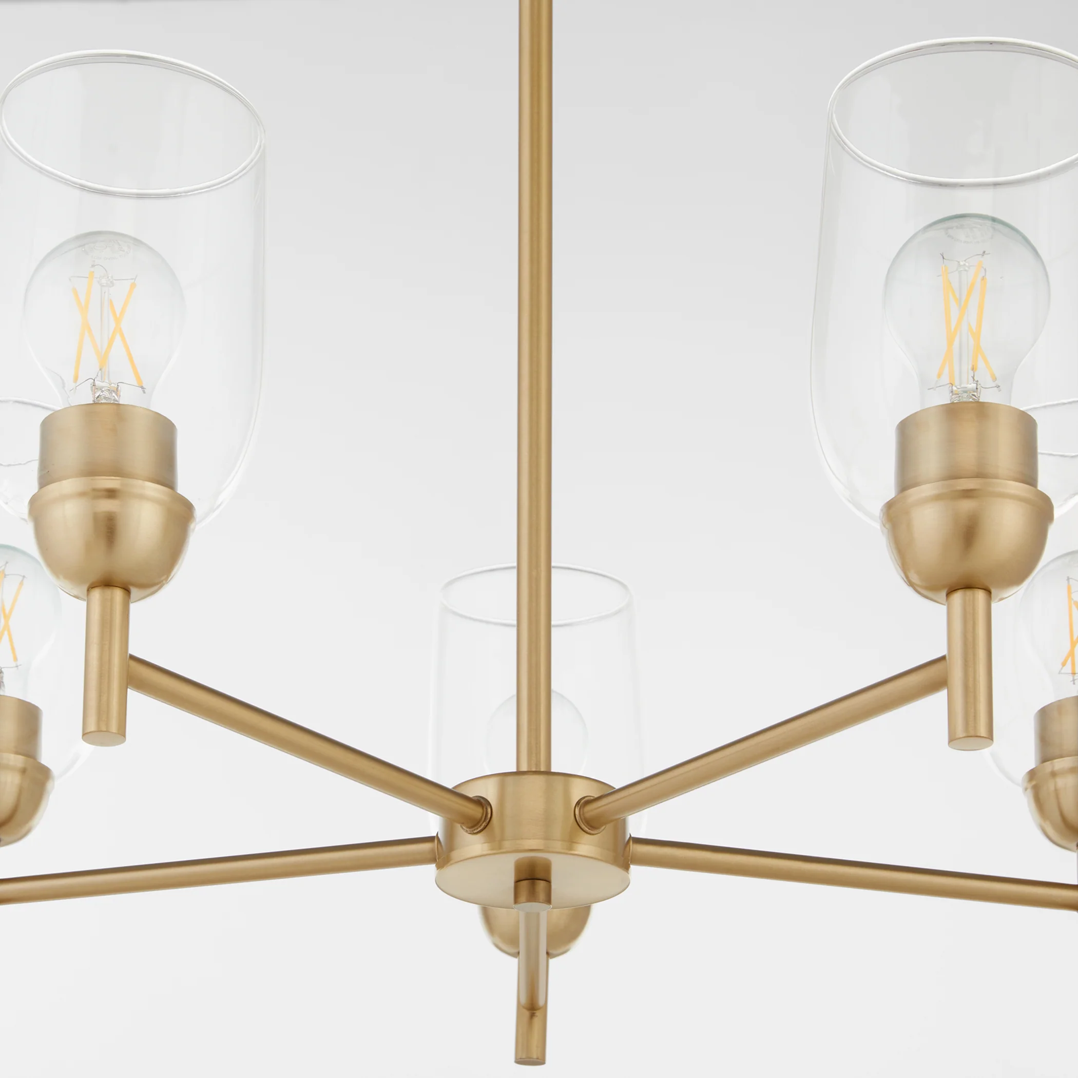 Wallinger 5-light Chandelier Aged Brass - Image 4