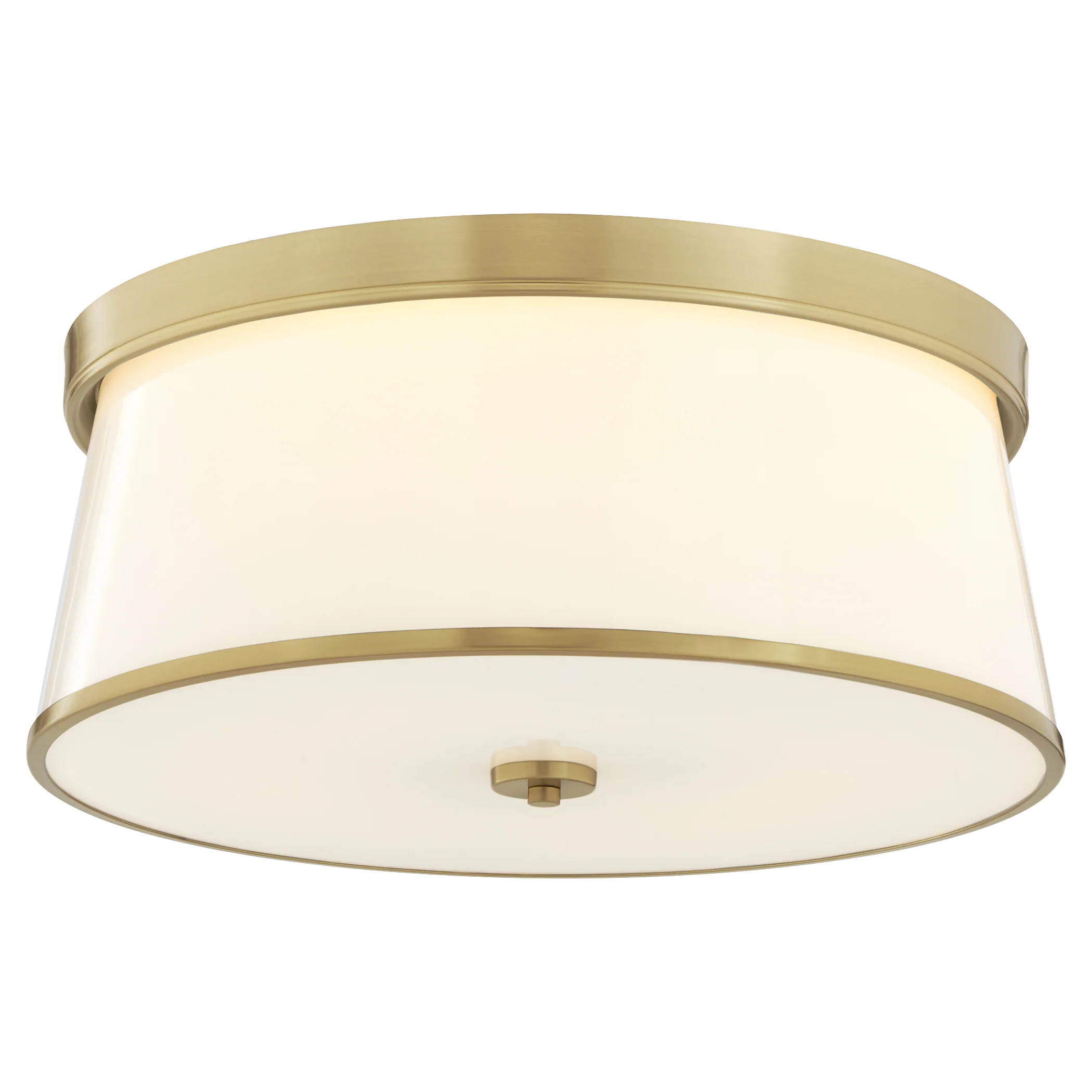 Weir 4-light Ceiling Flush Mount Aged Brass - Image 2