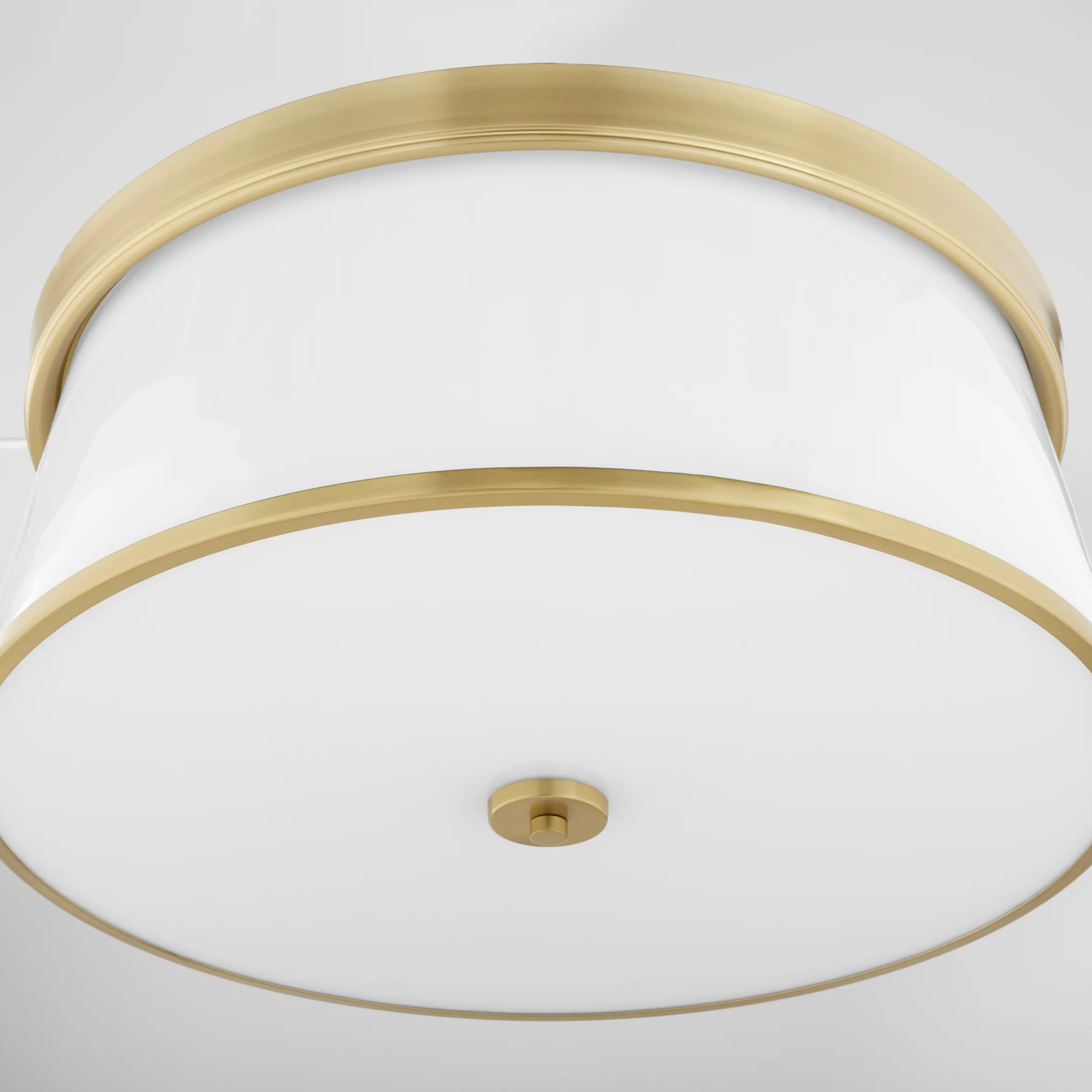 Weir 4-light Ceiling Flush Mount Aged Brass - Image 3