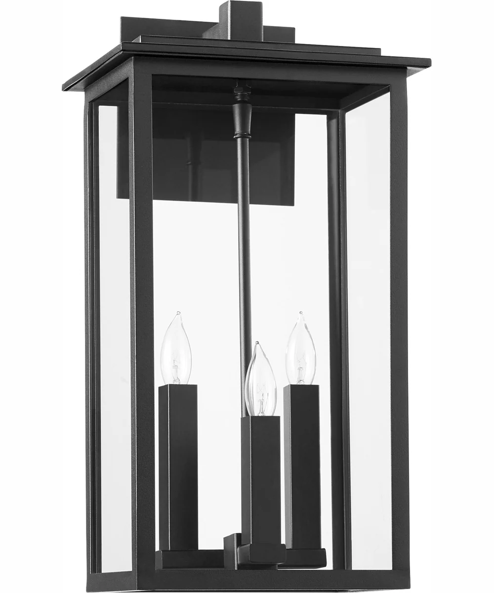 Westerly 3-light Wall Mount Light Fixture Textured Black
