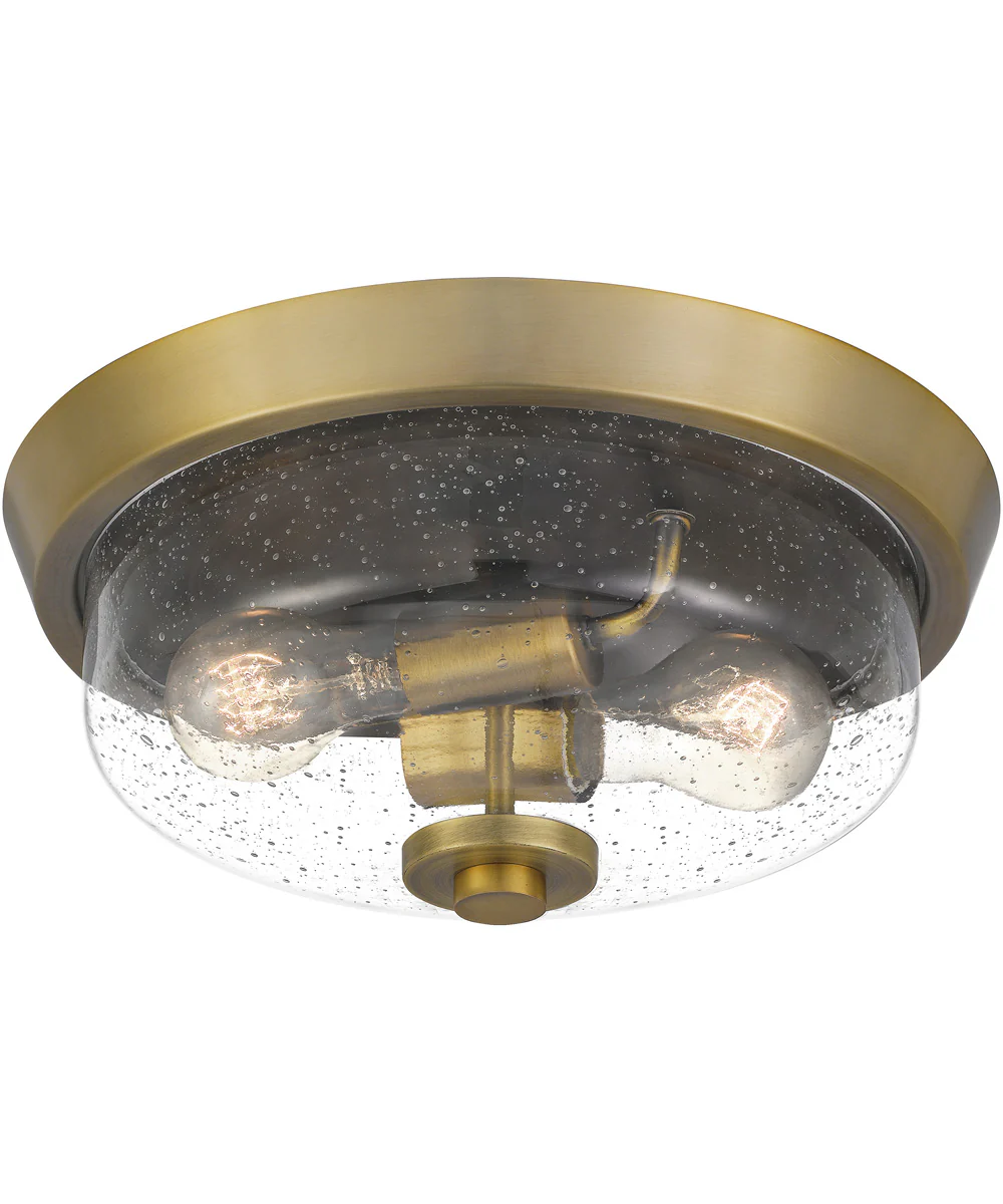Radius 2-light Flush Mount Aged Brass - Image 4