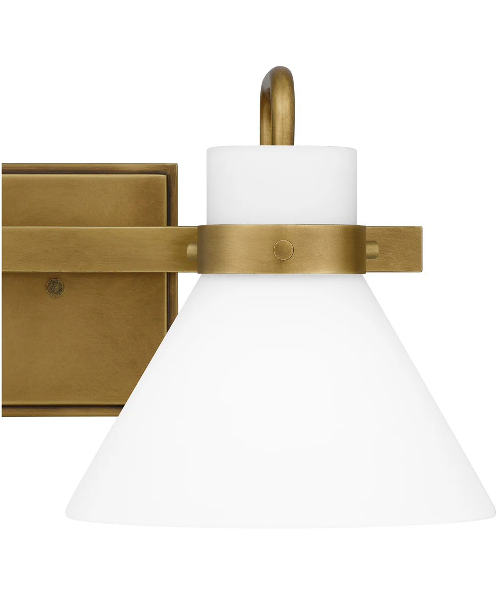 Regency Medium 2-light Bath Light Weathered Brass - Image 6
