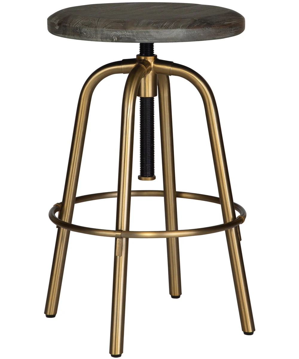 Revolve Brass Counter Stool - Image 4