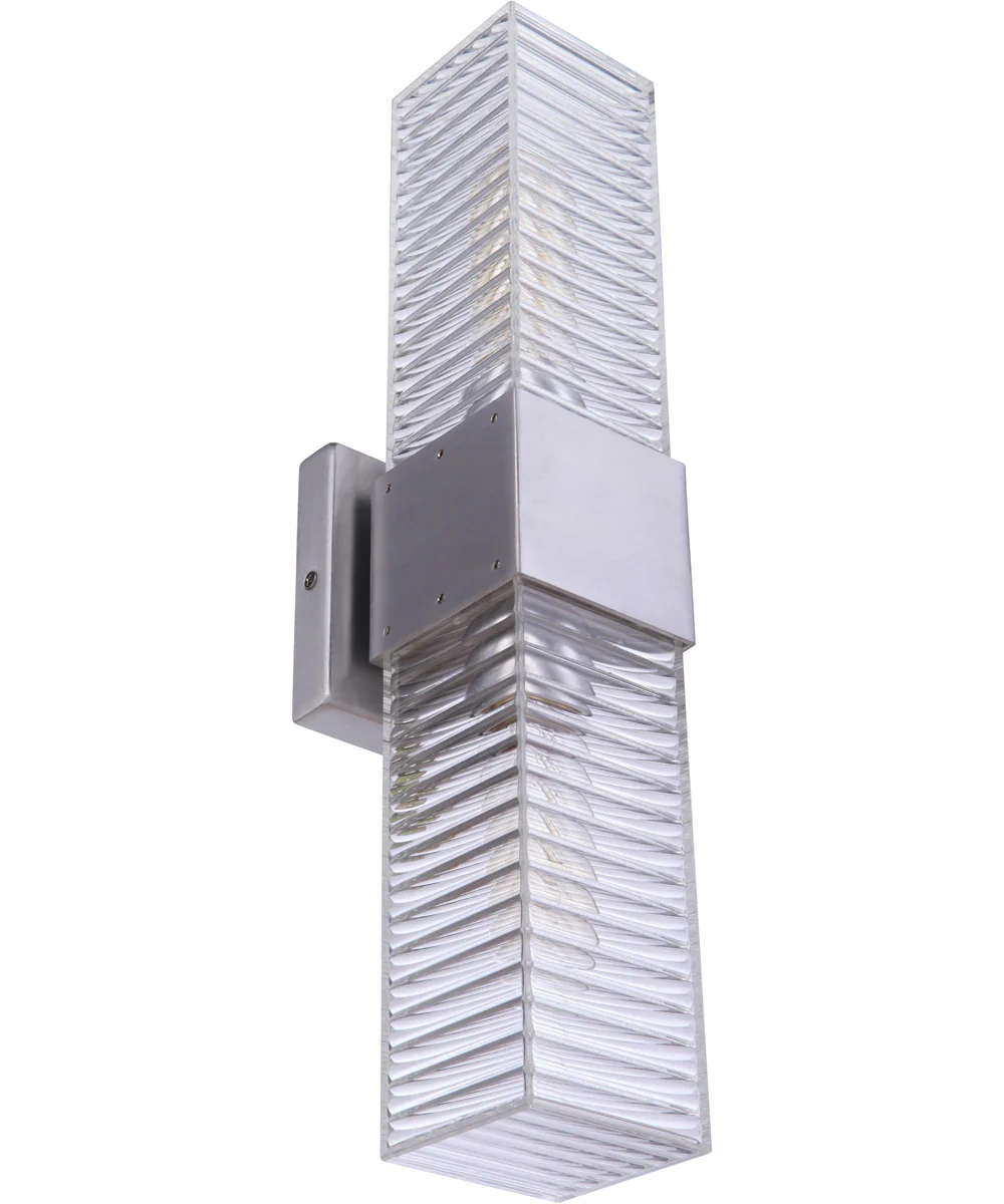 Ridge 2-Light Wall Sconce Satin Aluminum - Image 7