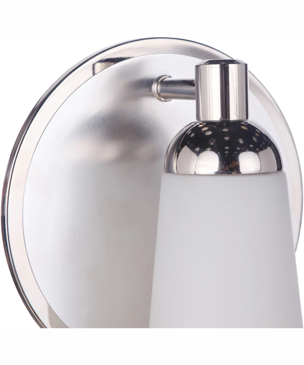 Riggs 1-Light Wall Sconce Brushed Polished Nickel / Polished Nickel - Image 8
