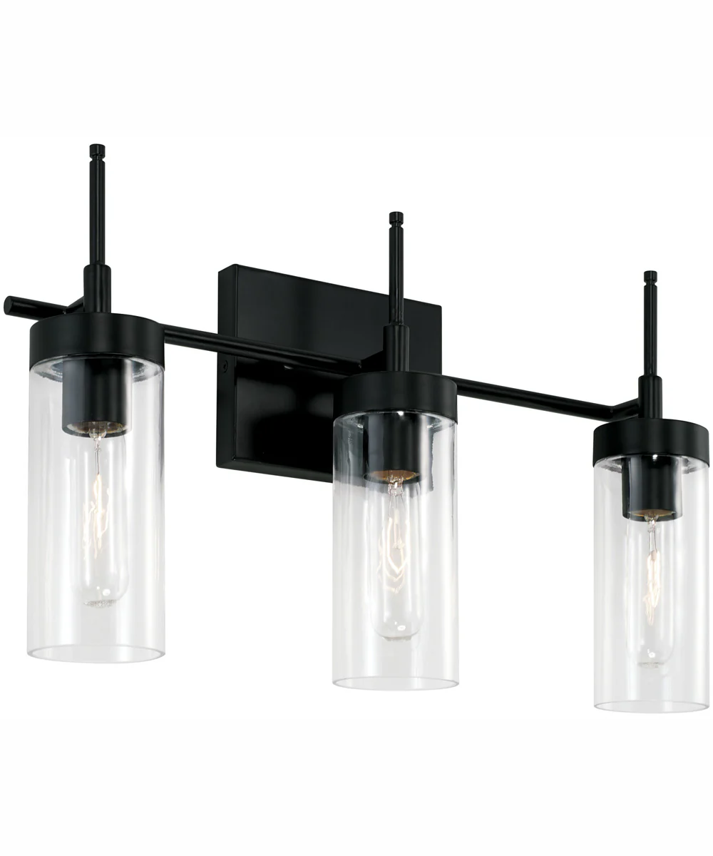 Riley 3-Light Vanity Matte Black