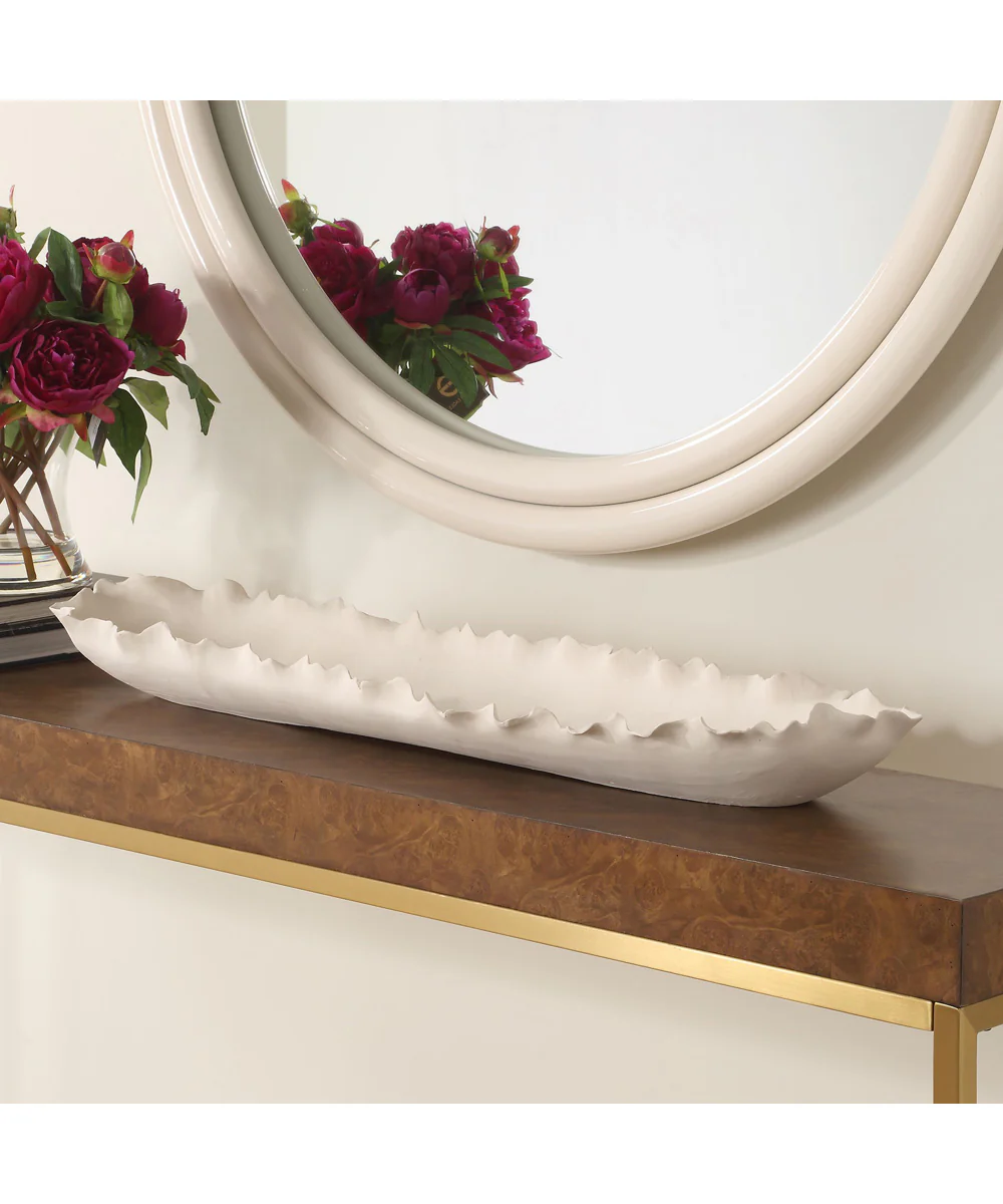 Ripple Crest White Bowl - Image 3
