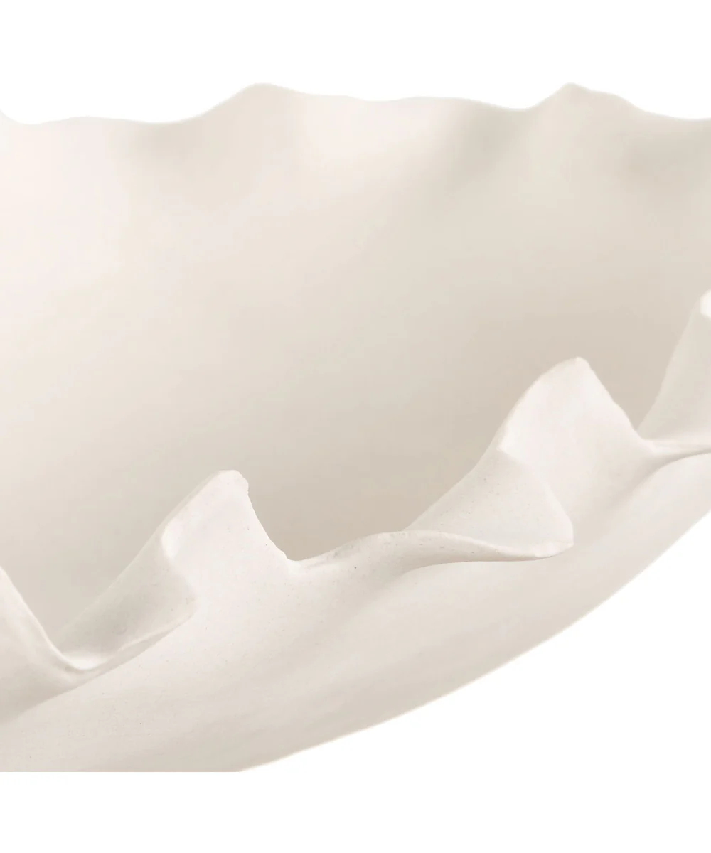 Ripple Crest White Bowl - Image 5