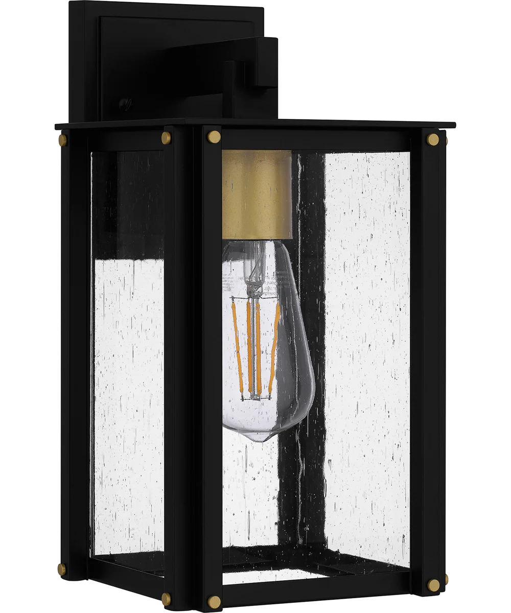 Robbins Small 1-light Outdoor Wall Light Coastal Armour Aluminum Matte Black - Image 2