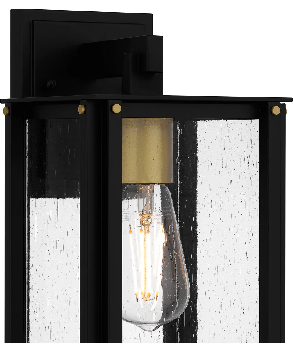 Robbins Small 1-light Outdoor Wall Light Coastal Armour Aluminum Matte Black - Image 5