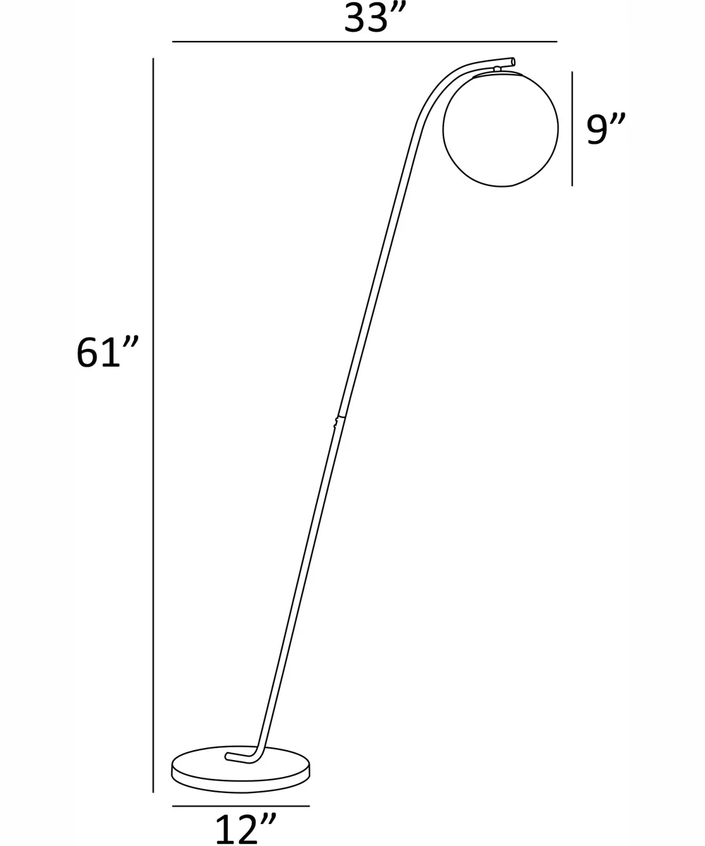 Roden 1-Light Floor Lamp Brushed Nickel/Frost Glass Shade - Image 4
