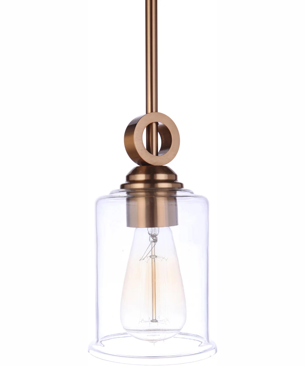 Romero 1-Light Mini Pendant Satin Brass - Image 5