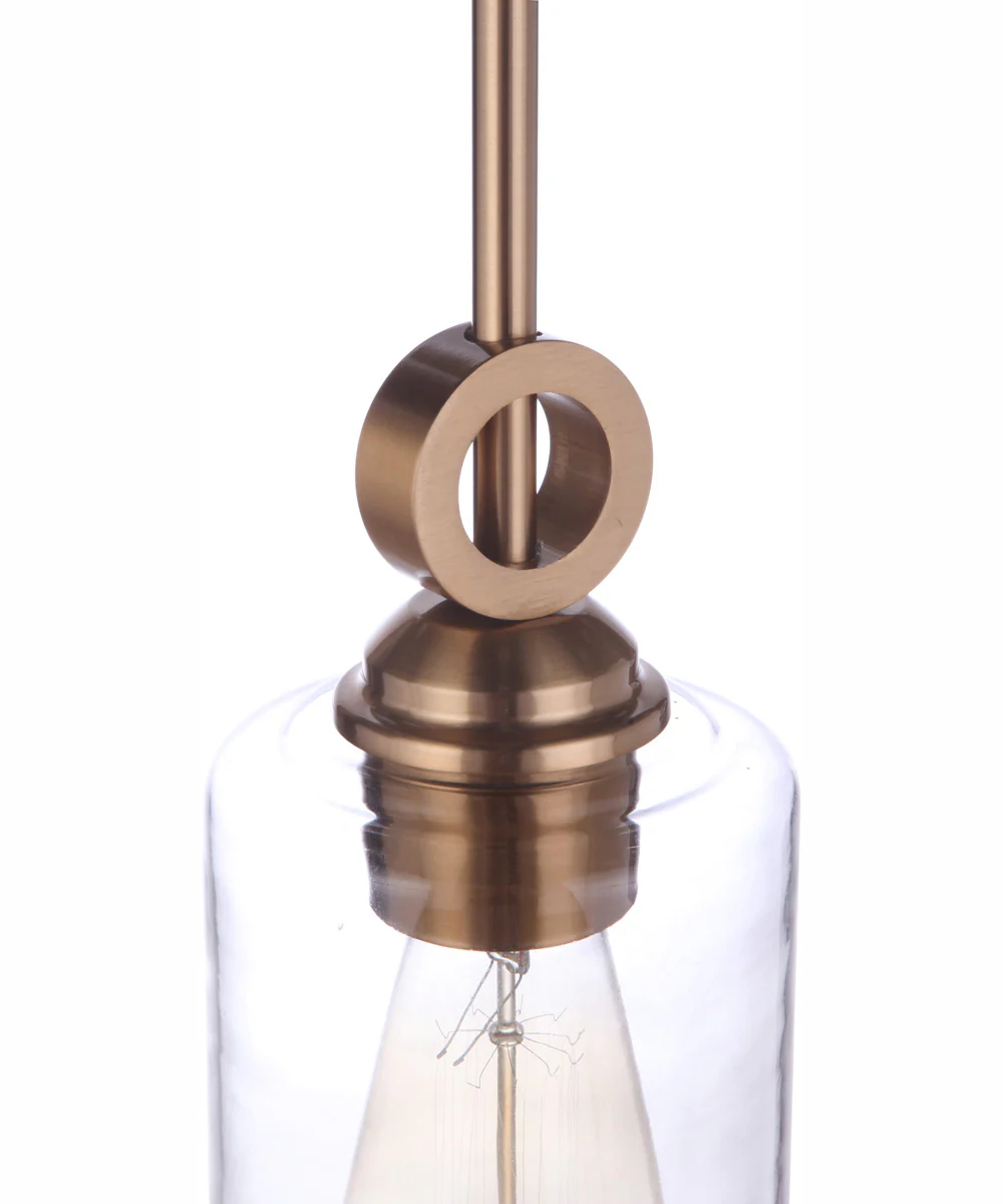 Romero 1-Light Mini Pendant Satin Brass - Image 6