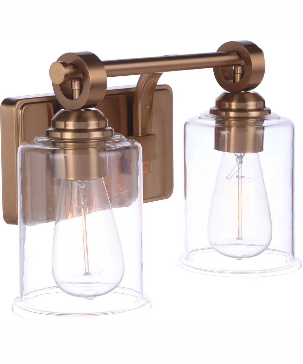 Romero 2-Light Vanity Satin Brass - Image 2