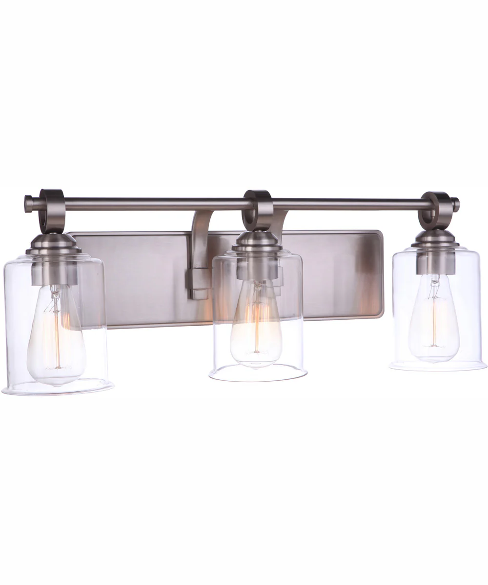Romero 3-Light Vanity Brushed Polished Nickel - Image 4