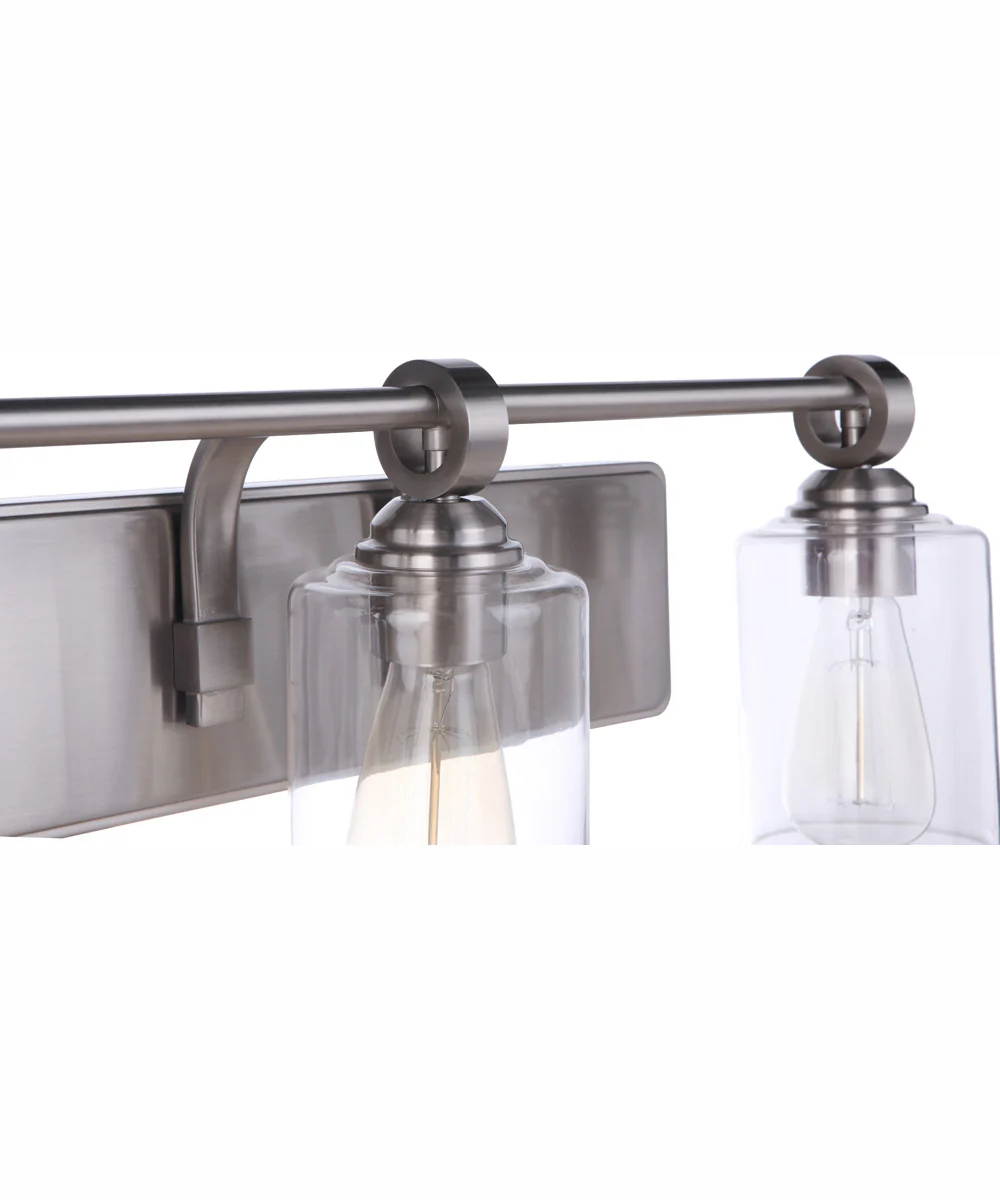 Romero 3-Light Vanity Brushed Polished Nickel - Image 7