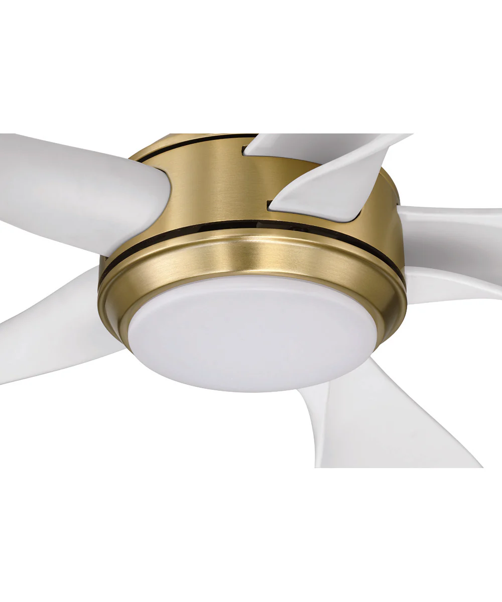 Rosalie 52" 5-Blade Indoor ceiling Fan 1-Light Fan Satin Brass - Image 6