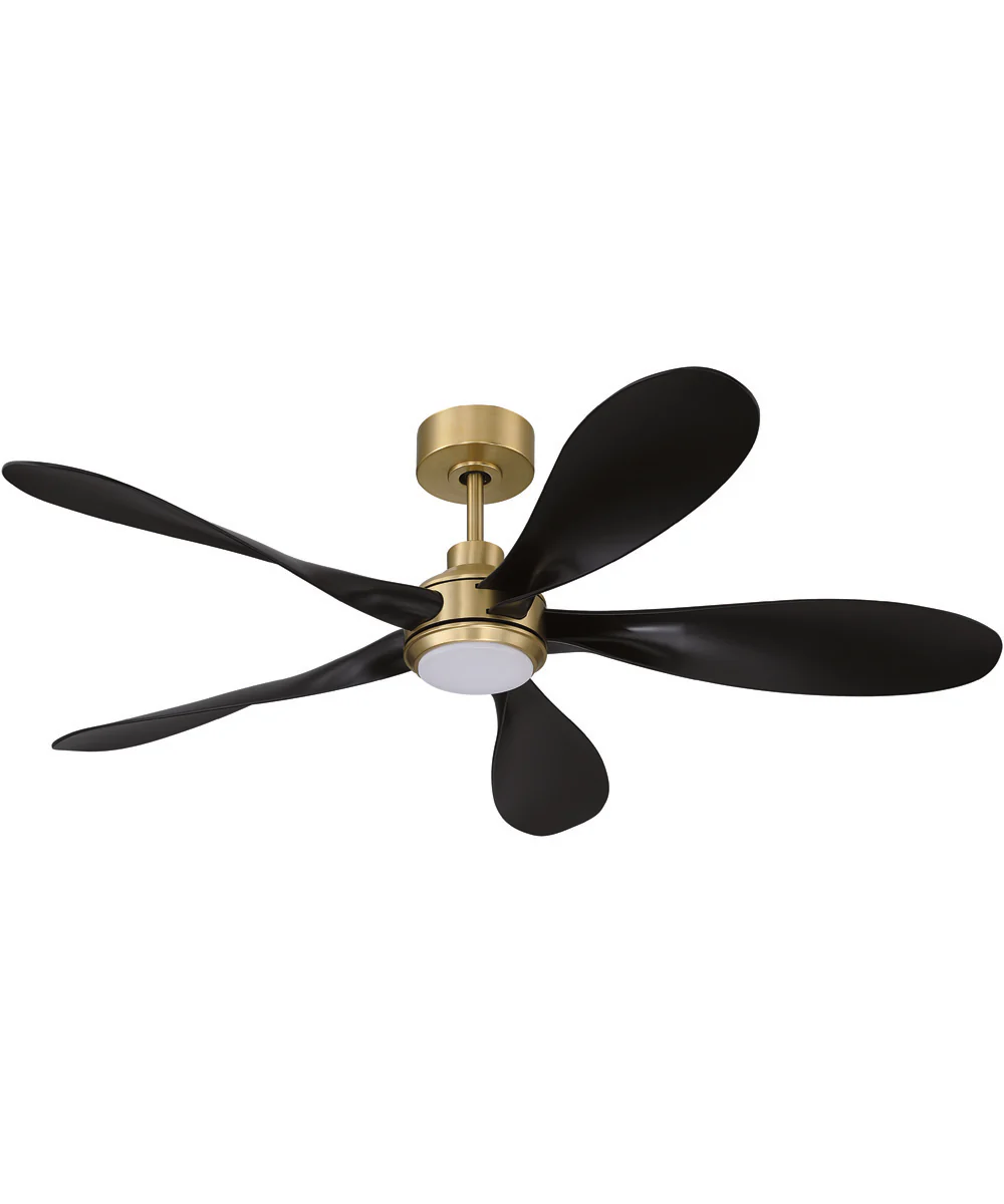 Rosalie 52" 5-Blade Indoor ceiling Fan 1-Light Fan Satin Brass - Image 6