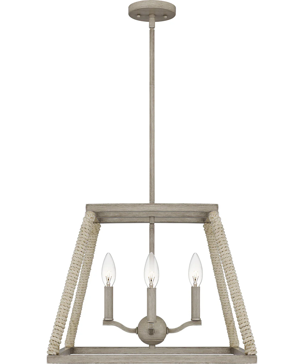 Rosalind 4-light Pendant Grey Washed Oak - Image 4