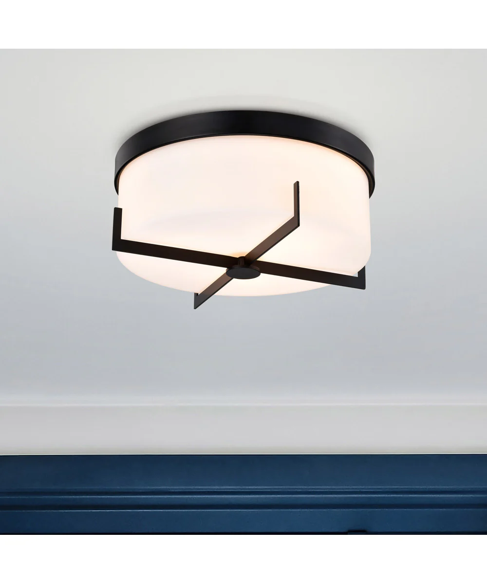 Roselle 3-Light Close-to-Ceiling Matte Black - Image 3