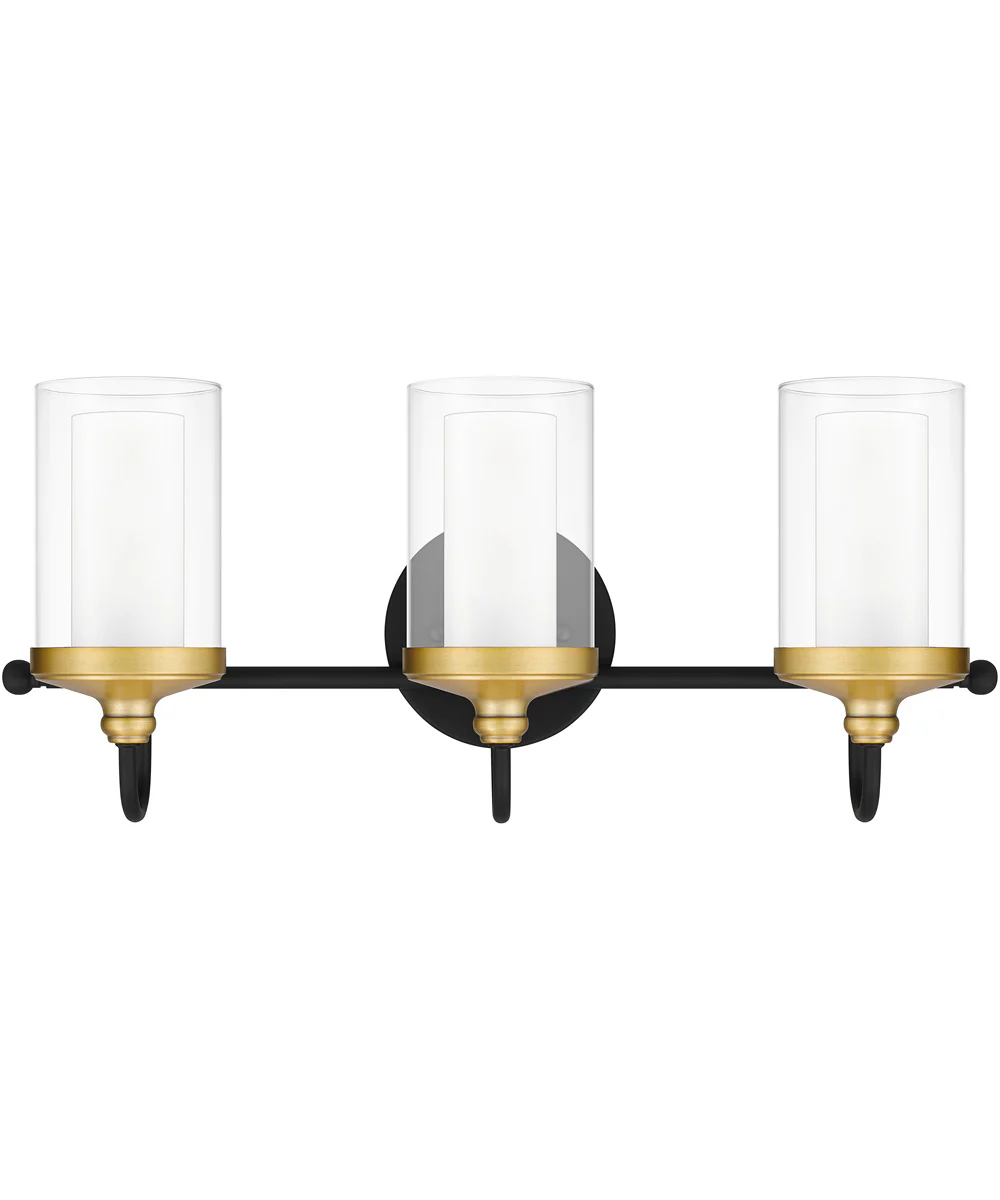 Rowland Large 3-light Bath Light Matte Black - Image 2