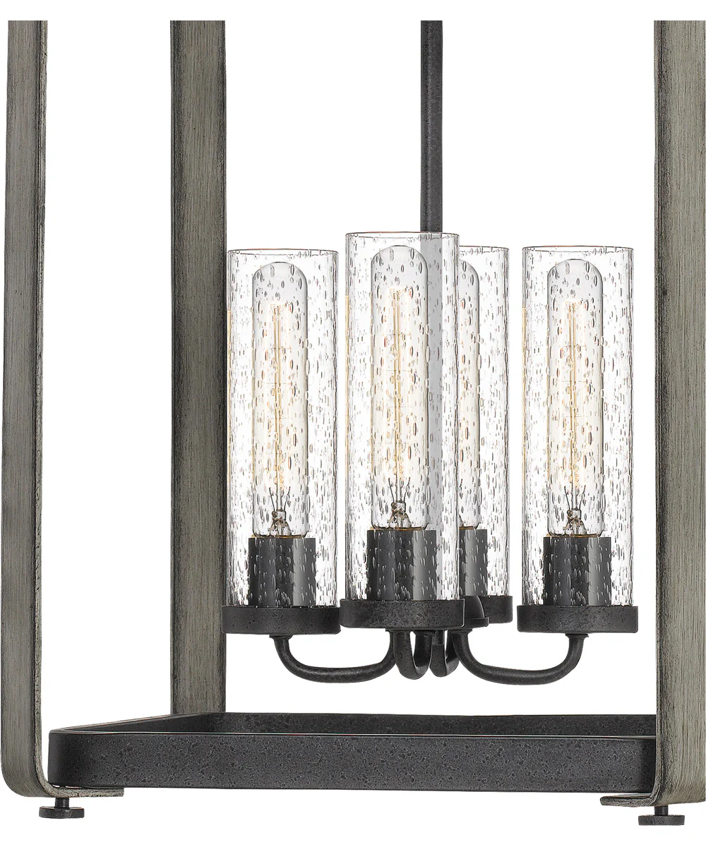 Rowling 4-light Pendant Weathered White Maple - Image 6