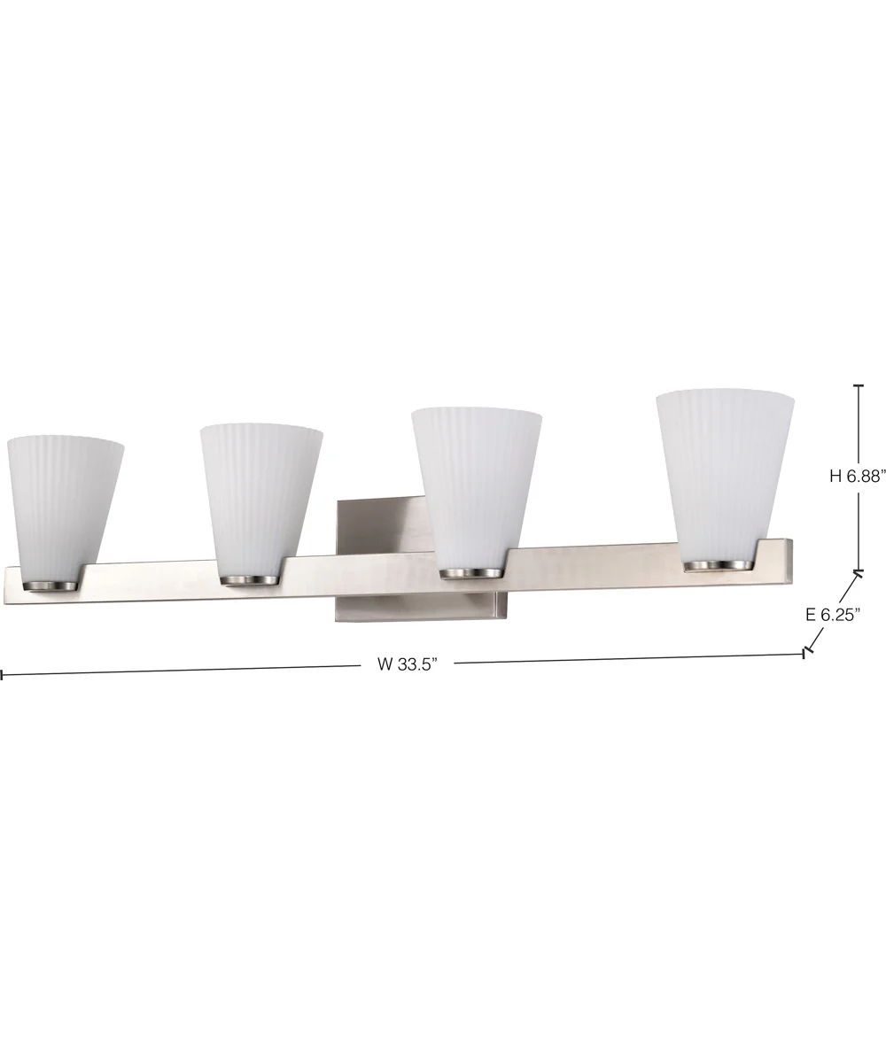 Royale 4-Light Vanity & Wall Brushed Nickel - Image 13