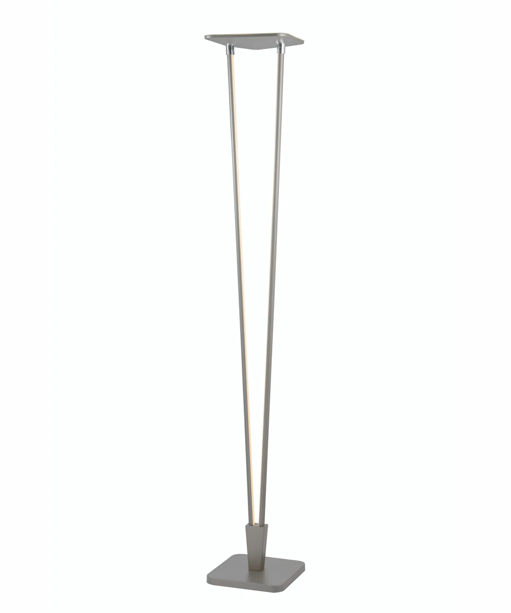 Russo 2-Light Led Torch Lamp Silver