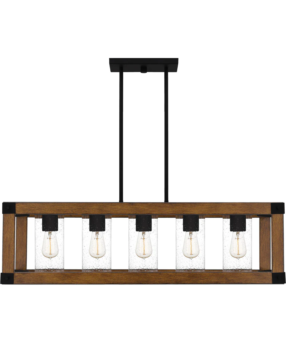 Rylan 5-light Island Light Matte Black - Image 4