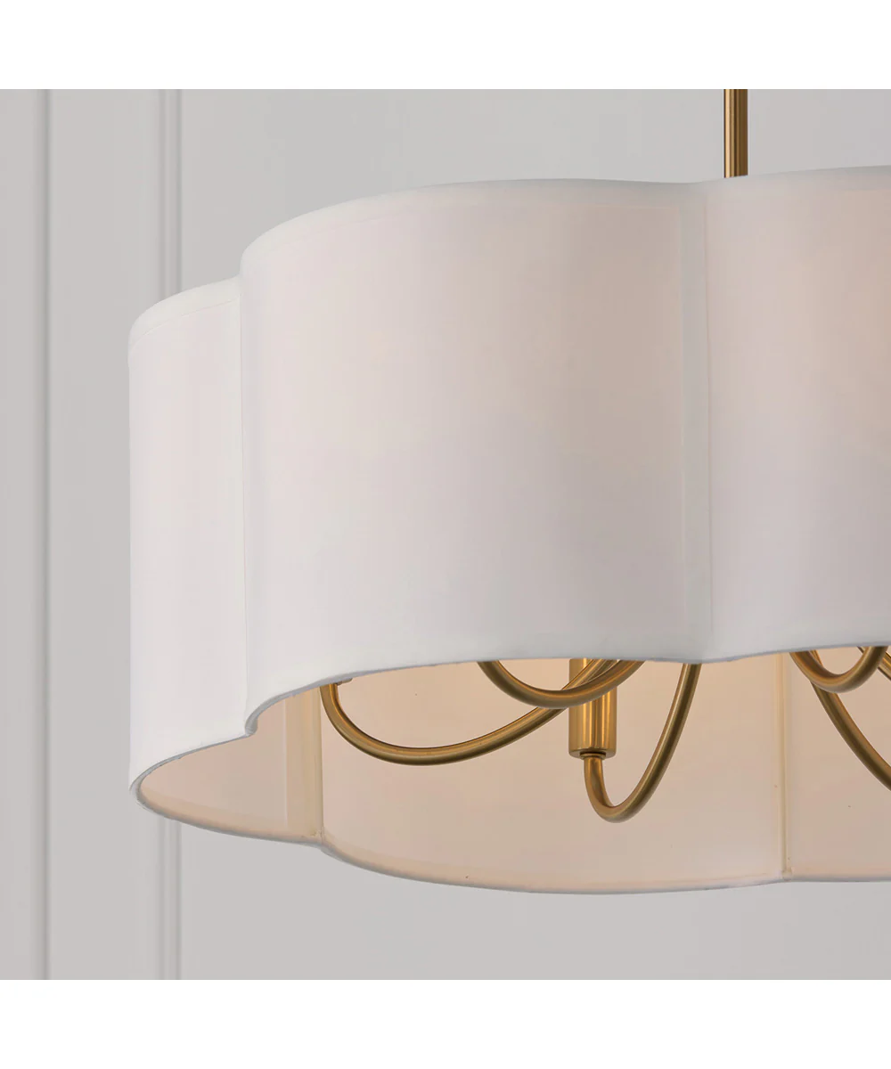 Sabine 6-Light Pendant Matte Brass - Image 5