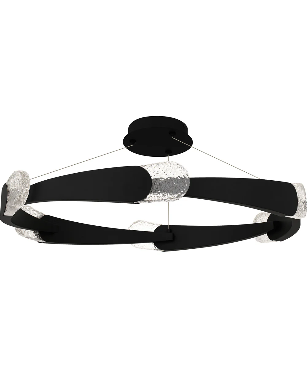 Saffron Extra Large Semi Flush Mount Matte Black - Image 2