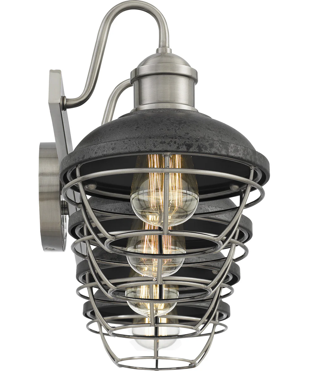 Sandpiper Extra Large 4-light Bath Light Antique Polished Nickel - Image 5