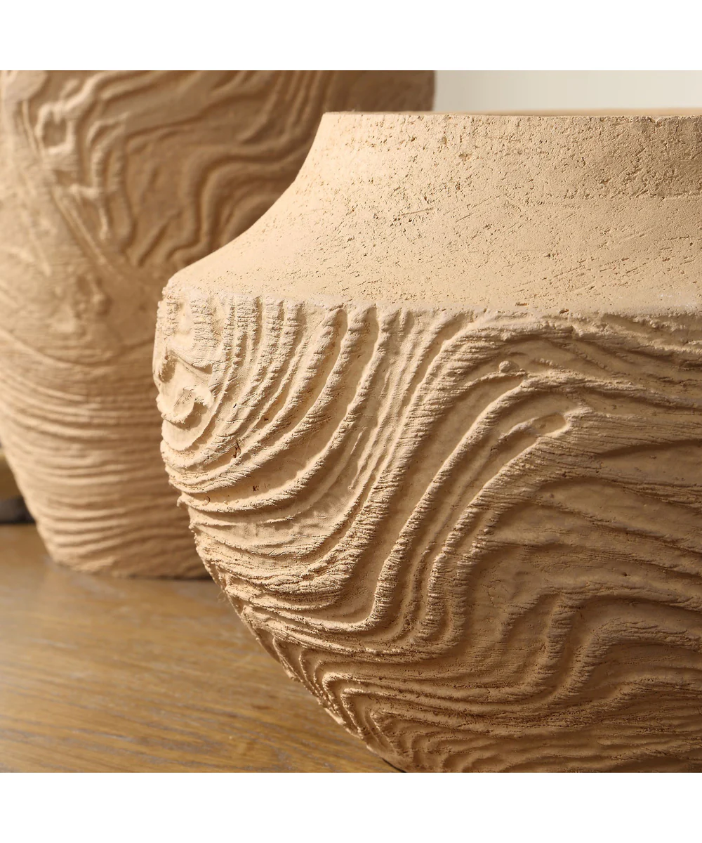 Sandstone Flow Small Terracotta Vase - Image 6